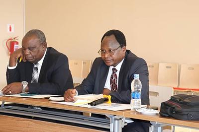 DA Kububa Soko (right) and DAH Robert Nsamba (left) during the meeting